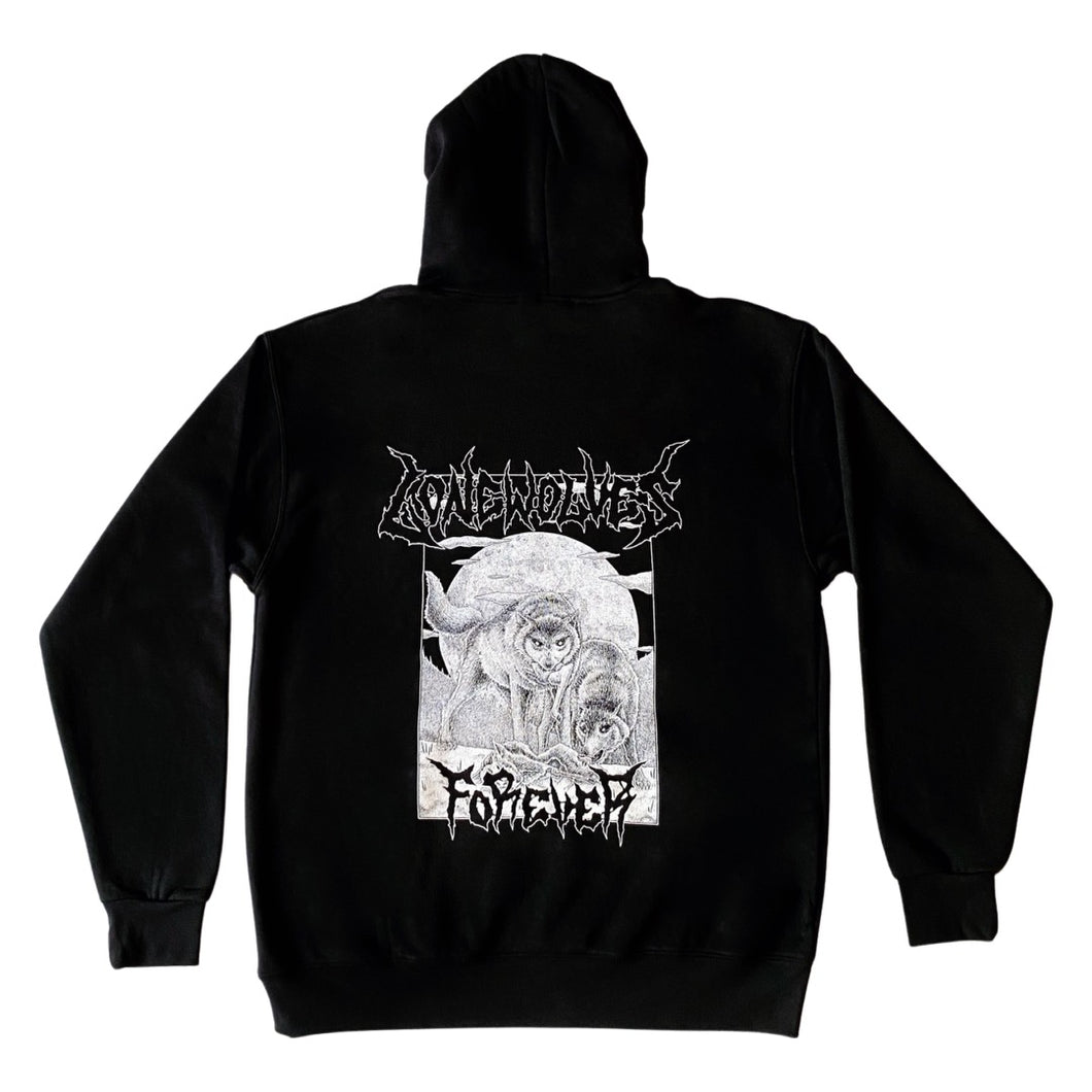 FOREVER HOODIE (BLACK/WHITE)